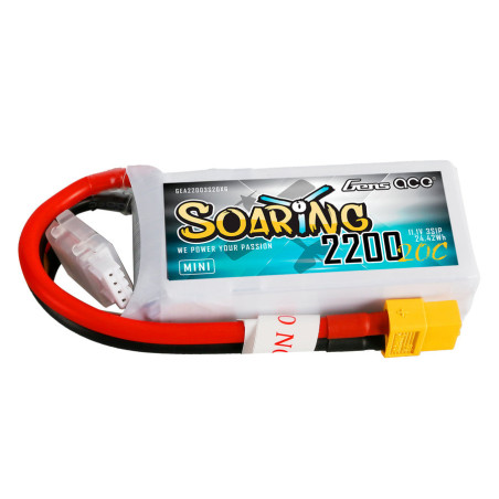Batterie Gen ace lipo 3S 11.1V 2200mAh 20C prise XT60 
