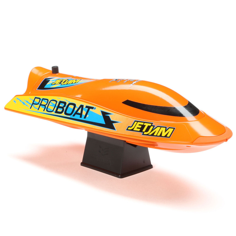 Jet Jam V2 12" Self-Righting Pool Racer Brushed RTR, Orange - FLASH RC