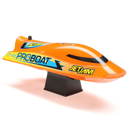Jet Jam V2 12" Self-Righting Pool Racer Brushed RTR, Orange - FLASH RC