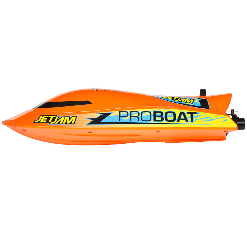 Jet Jam V2 12" Self-Righting Pool Racer Brushed RTR, Orange - FLASH RC