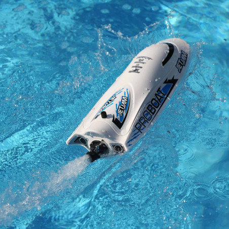 Jet Jam V2 12" Self-Righting Pool Racer Brushed RTR, White - FLASH RC