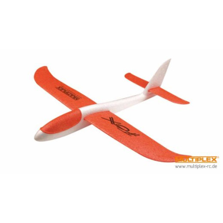 Planeur Fox  lancé main orange/BLANC Multiplex