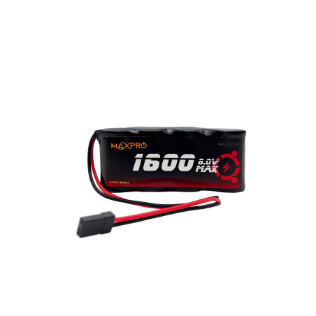 Empfängerbatterien - Batterie 6,0V 1600mAh NiMh flach FLASH RC - FLASH RC