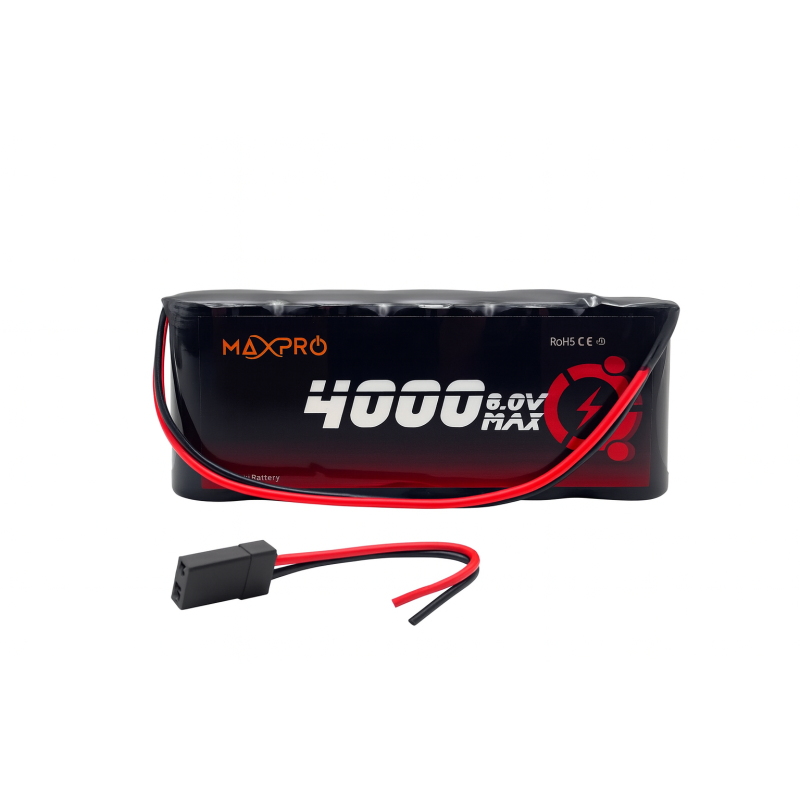Receiver batteries - Battery 6,0V 4000mAh NiMh flat FLASH RC - FLASH RC
