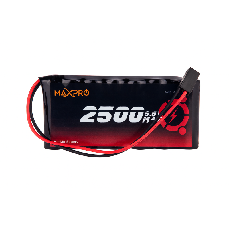 Batteries d'émission - Batterie Tx 9,6V 2500mAh NiMh format plat AA MaxPro - FLASH RC