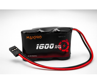 Batteries de réception - Batterie 6,0V 1600mAh NiMh Hump (format pyramide) MaxPro - FLASH RC
