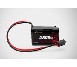Batteries de réception - Batterie 4,8V 2500mAh NiMh bloc AA MaxPro - FLASH RC