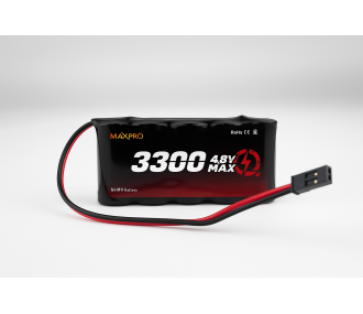 Baterías receptor - Batería 4,8V 3300mAh NiMh plana FLASH RC - FLASH RC
