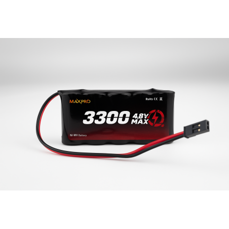 Receiver batteries - Battery 4,8V 3300mAh NiMh flat FLASH RC - FLASH RC