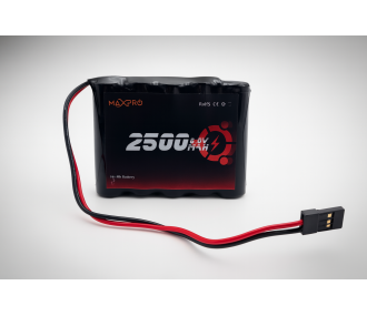 Batterie per riceventi - Batteria 6,0V 2500mAh NiMh piatta AA FLASH RC - FLASH RC