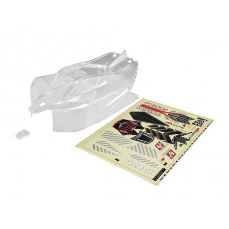 Piezas de coches RC - ARRMA AR406106 Carrocería transparente con calcas Typhon 6S BLX - FLASH RC