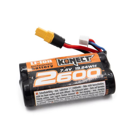 Batterie Konect Li-Ion XT60 7.4V 2600 mAh 15C