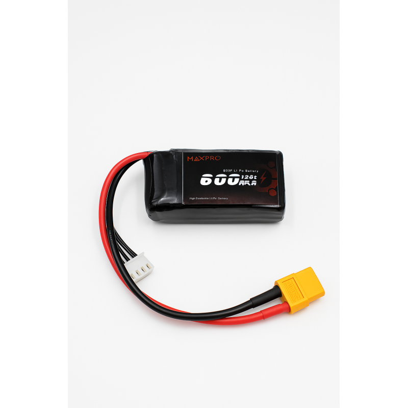 Batterie lipo 3S 11,1V 600mAh 120C prise XT60 - FLASHRC