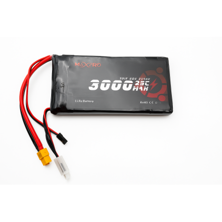 Batterie LiFe MaxPro 9.9V 3000mAh 25C JR/XT60 - FLASHRC