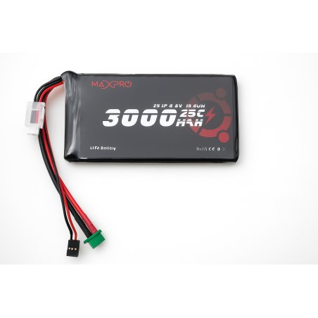 Batterie LiFe MaxPro 6.6V 3000mAh 25C JR/MPX - FLASHRC