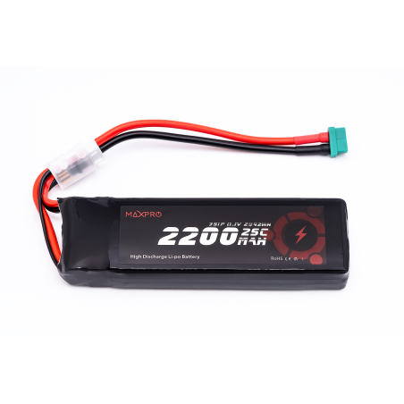 Batterie LiFe MaxPro 6.6V 2200mAh 25C JR/MPX - FLASHRC
