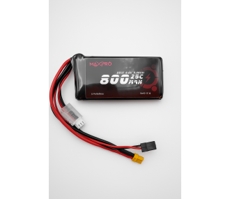 Batterie LiFe MaxPro 6.6V 800mAh 25C JR/XT30 - FLASHRC
