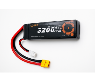 Batterie lipo MaxPro 3S 11.1V 3200mAh 25C prise XT60  - FLASHRC
