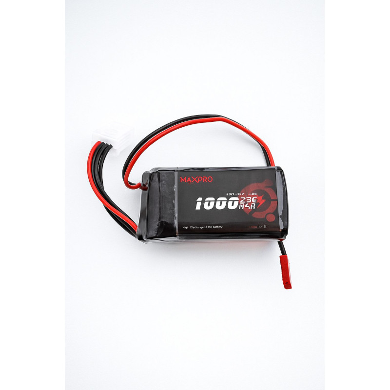 Batterie lipo MaxPro 3S 11.1V 1000mAh 25C prise jst-bec  - FLASHRC
