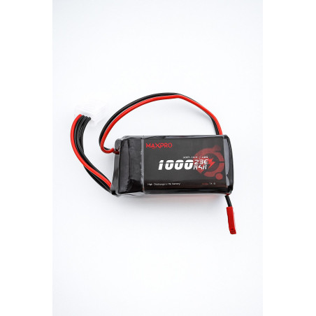 Batterie lipo MaxPro 3S 11.1V 1000mAh 25C prise jst-bec  - FLASHRC