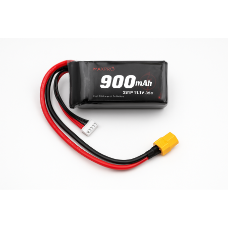 Batterie lipo 3S 11.1V 900mAh 120C prise XT60 - FLASHRC
