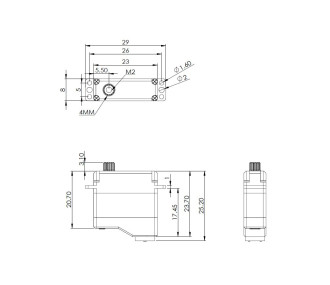 Servos - Servo Mini Mks HV6120H MG digital - FLASH RC 2