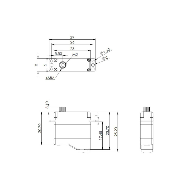 Servi - Servo Mini Mks HV6120H MG digitale - FLASH RC