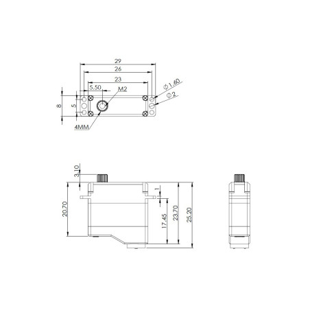 Servi - Servo Mini Mks HV6120H MG digitale - FLASH RC