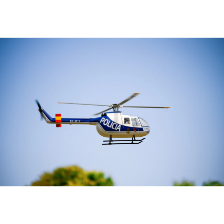 hélicoptère Flywing BO-105 4-Blade Blue Policia RTF