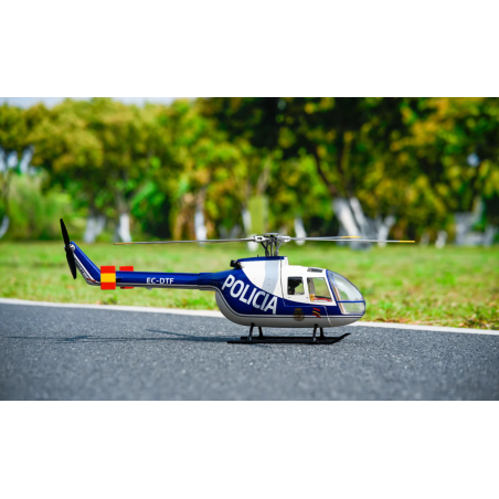 hélicoptère Flywing BO-105 4-Blade Blue Policia RTF