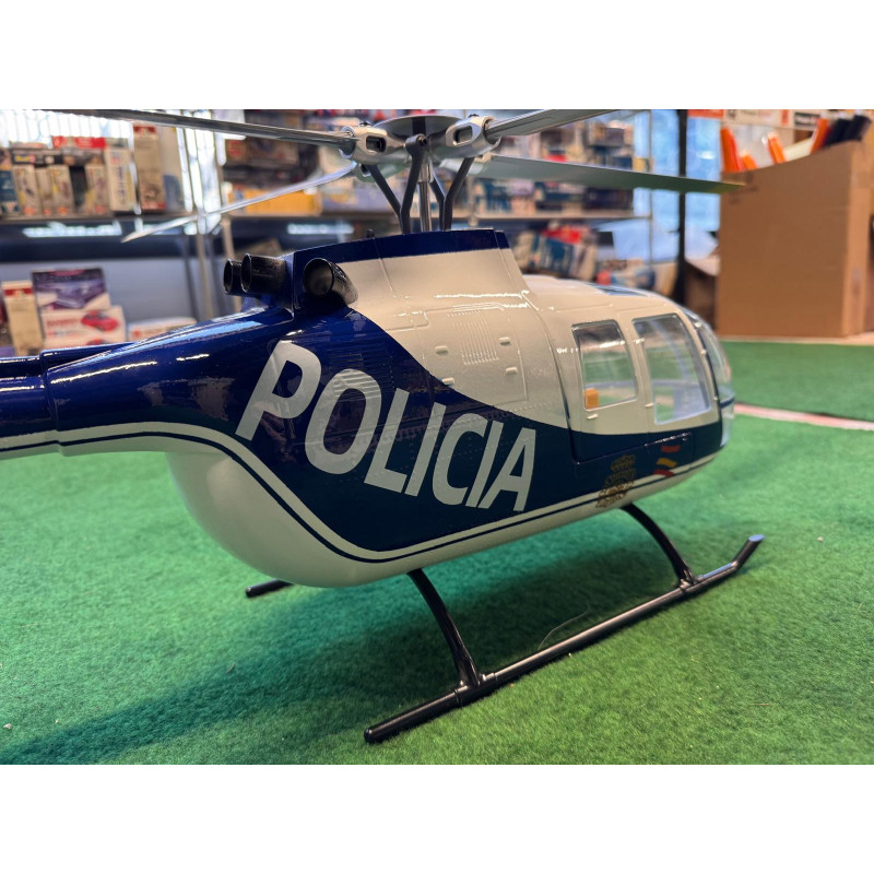 hélicoptère Flywing BO-105 4-Blade Blue Policia RTF