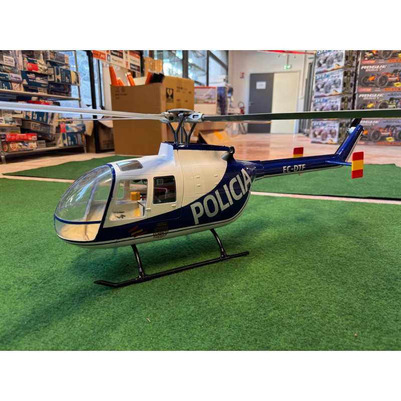 hélicoptère Flywing BO-105 4-Blade Blue Policia RTF