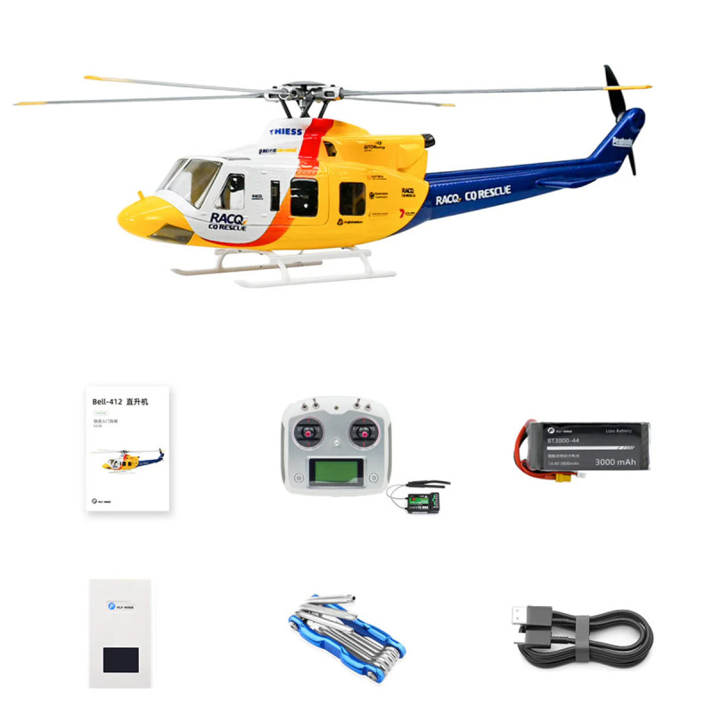 Hélicoptère Flywing Bell 412 RTF - FLASH RC