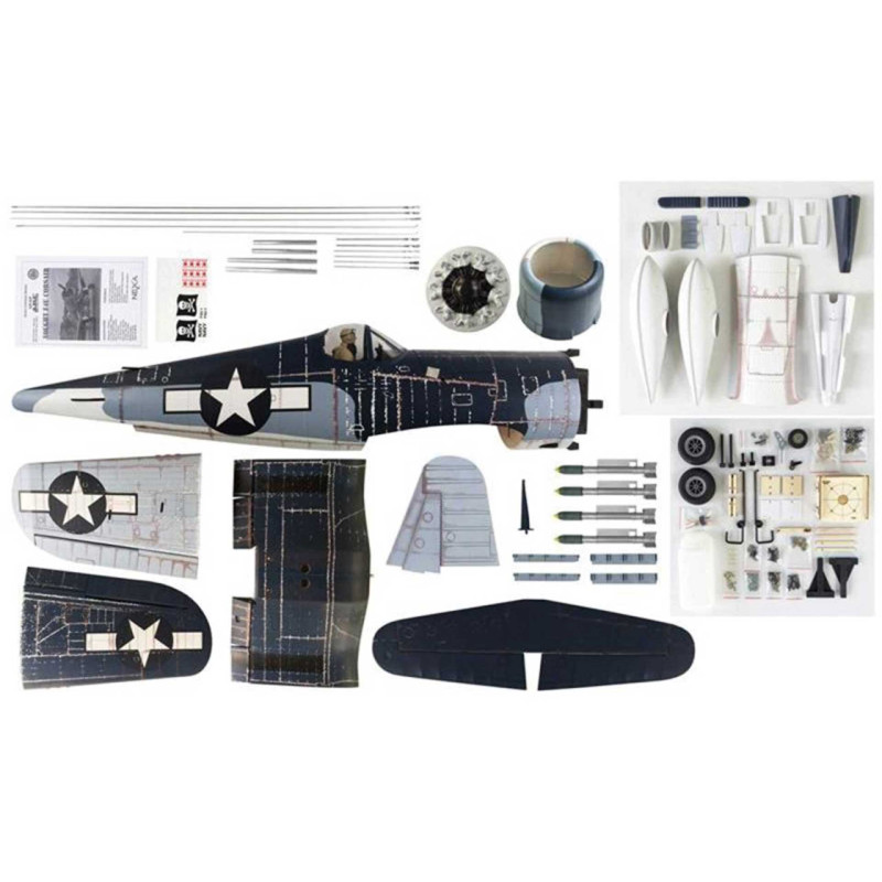 Avion VQ Models Corsair F4U camouflage / 1810mm ARF Warbird