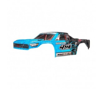 Piezas coche RC - ARRMA AR402247 Body Pntd Decal Trim Azul Senton 4x4 Mega - FLASH RC