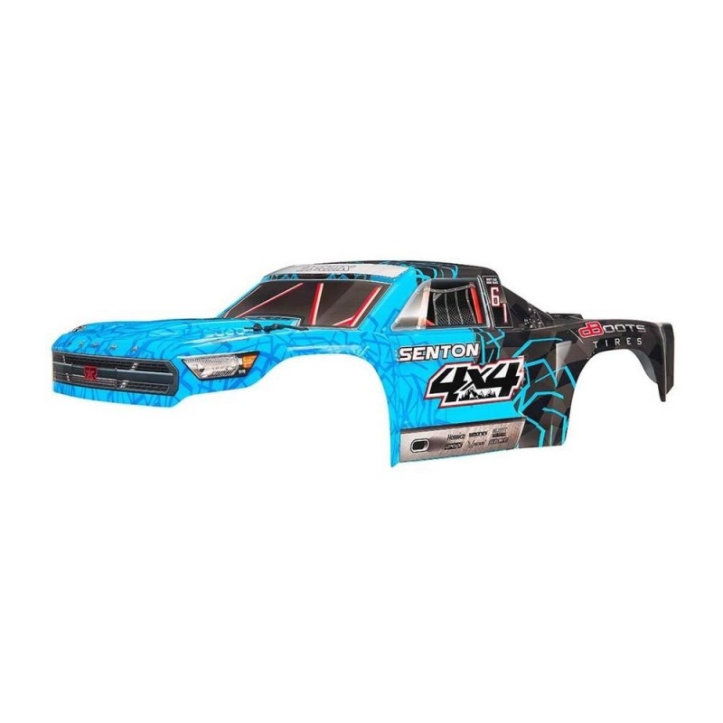 Ersatzteile RC-Cars - ARRMA AR402247 Body Pntd Decal Trim Blue Senton 4x4 Mega - FLASH RC