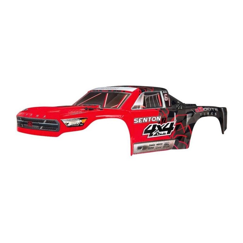 Ricambi RC auto - ARRMA AR402251 Decalcomania dipinta sulla carrozzeria Rosso Senton Mega - FLASH RC