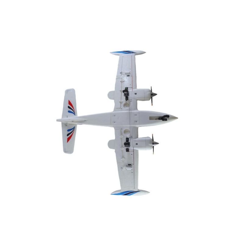 Avion RC Dynam Cessna 310 Grand Cruiser V2 Bleu bimoteur 1280mm