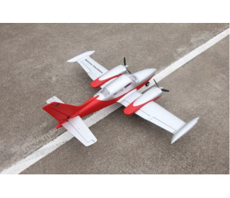 Avion RC Dynam Cessna 310 Grand Cruiser V2 rouge bimoteur PNP 1280mm 2
