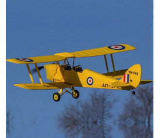 Avion Dynam Tiger Moth V2 Jaune Biplan PNP 1300mm 2