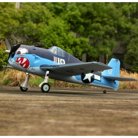 Avion de guerre Dynam F6F Hellcat V2 PNP, 1270 mm avec volets