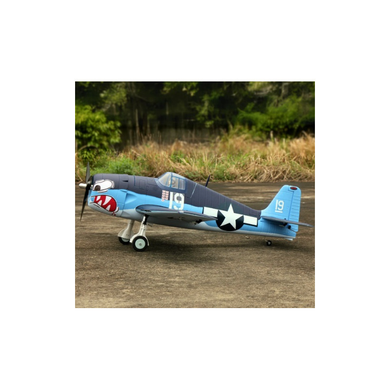 Avion de guerre Dynam F6F Hellcat V2 PNP, 1270 mm avec volets