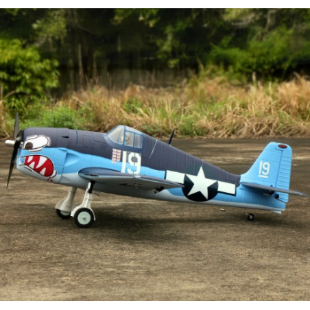 Avion de guerre Dynam F6F Hellcat V2 PNP, 1270 mm avec volets