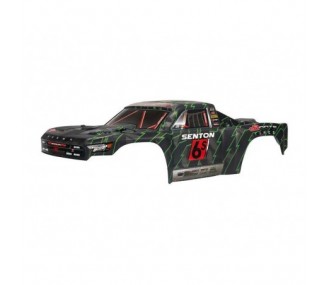 Ricambi RC Auto - ARRMA AR406144 SENTON 6S BLX carrozzeria verniciata nero/verde - FLASH RC
