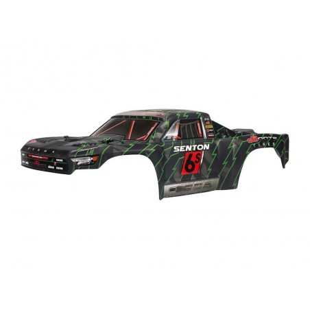 ARRMA AR406144 SENTON 6S BLX Painted Body Black/Green - FLASH RC