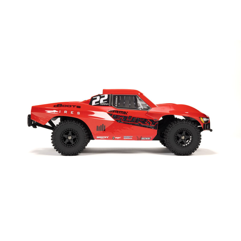1/10 FURY 2WD RTR à charbons Short Course Truck (avec batterie et chargeur) Rouge