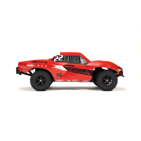1/10 FURY 2WD RTR à charbons Short Course Truck (avec batterie et chargeur) Rouge