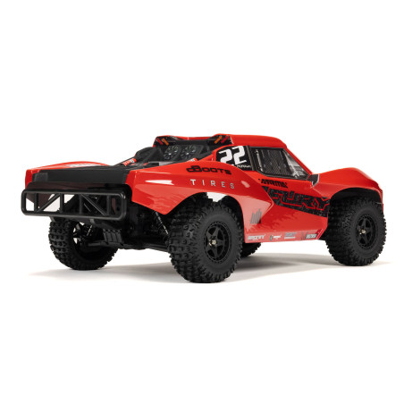 1/10 FURY 2WD RTR à charbons Short Course Truck (avec batterie et chargeur) Rouge