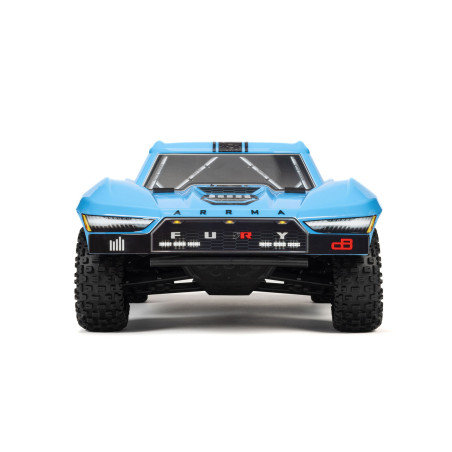 1/10 FURY 2WD RTR à charbons Short Course Truck (avec batterie et chargeur) bleue
