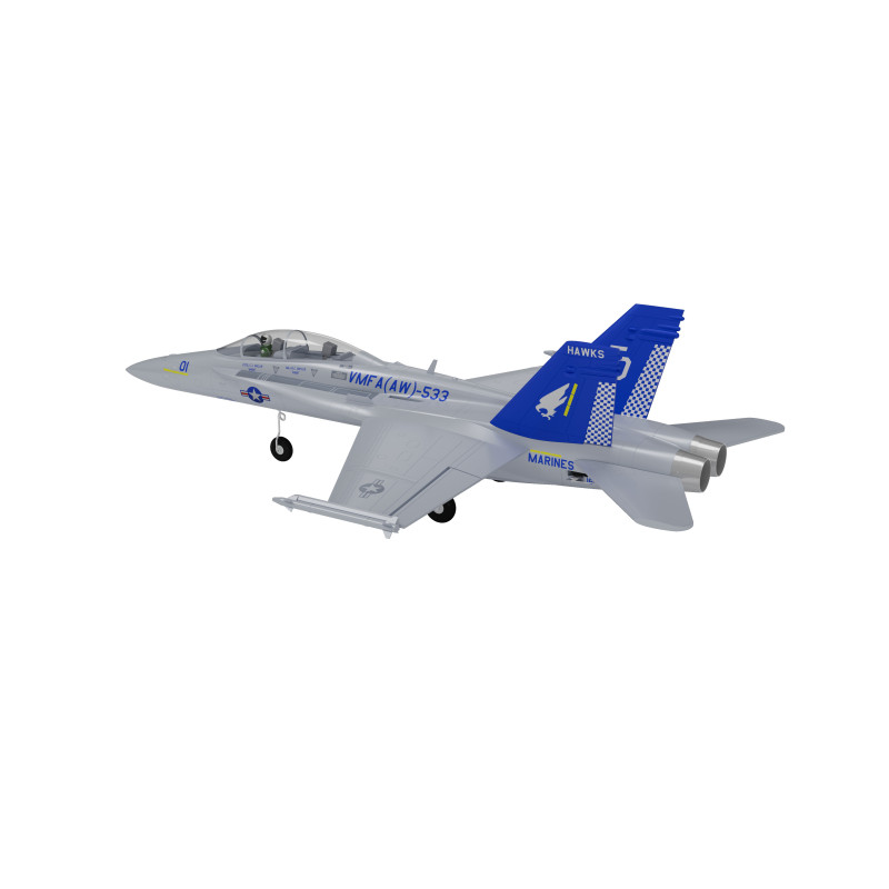 XFLY TWIN 40MM F-18 EDF 705MM JET Gris 